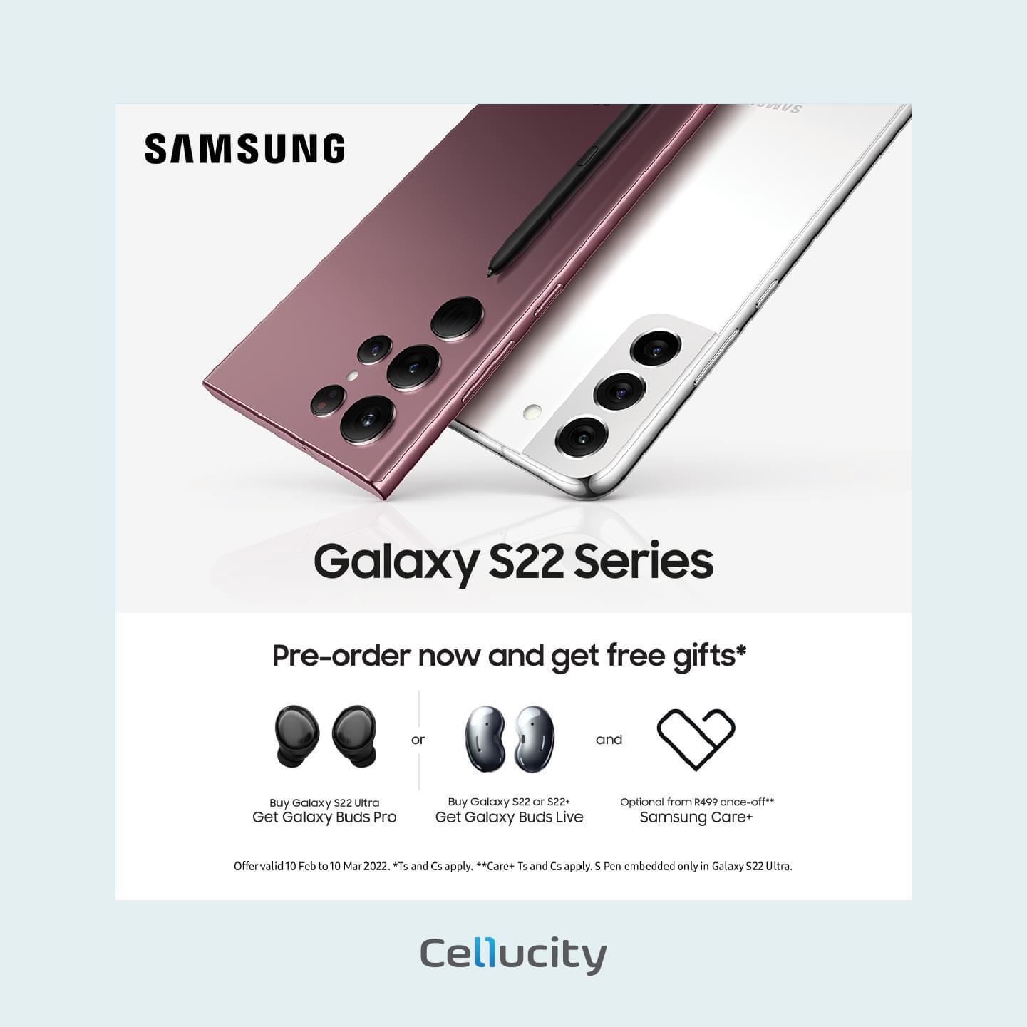 Samsugn Galaxy S22 pre-order banner