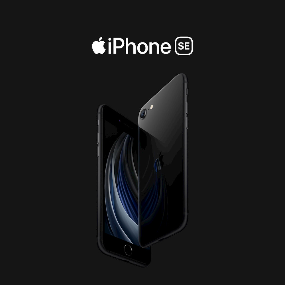 Apple iPhone SE feature image of phone in black