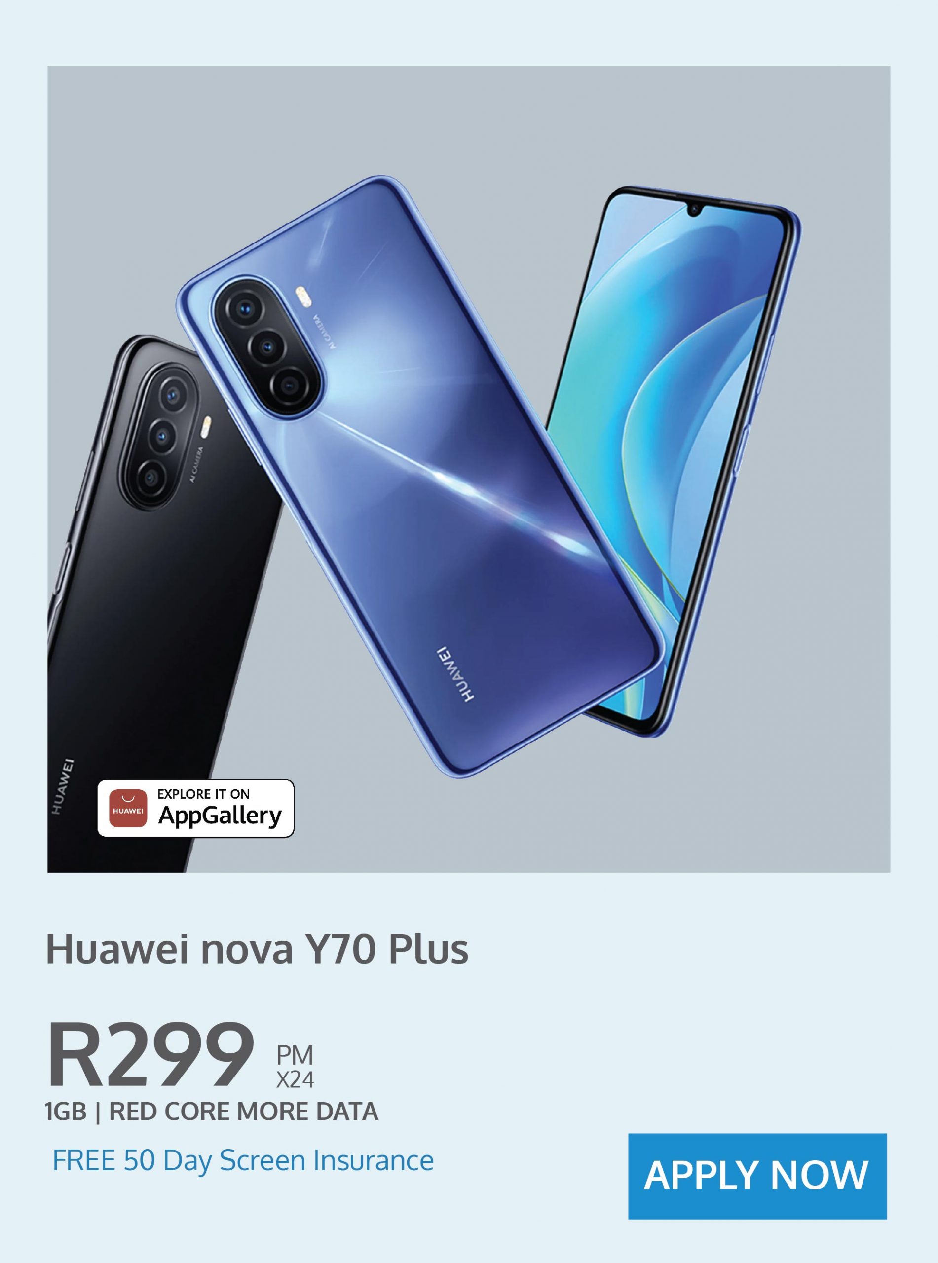 huawei Y70 plus - contract deal