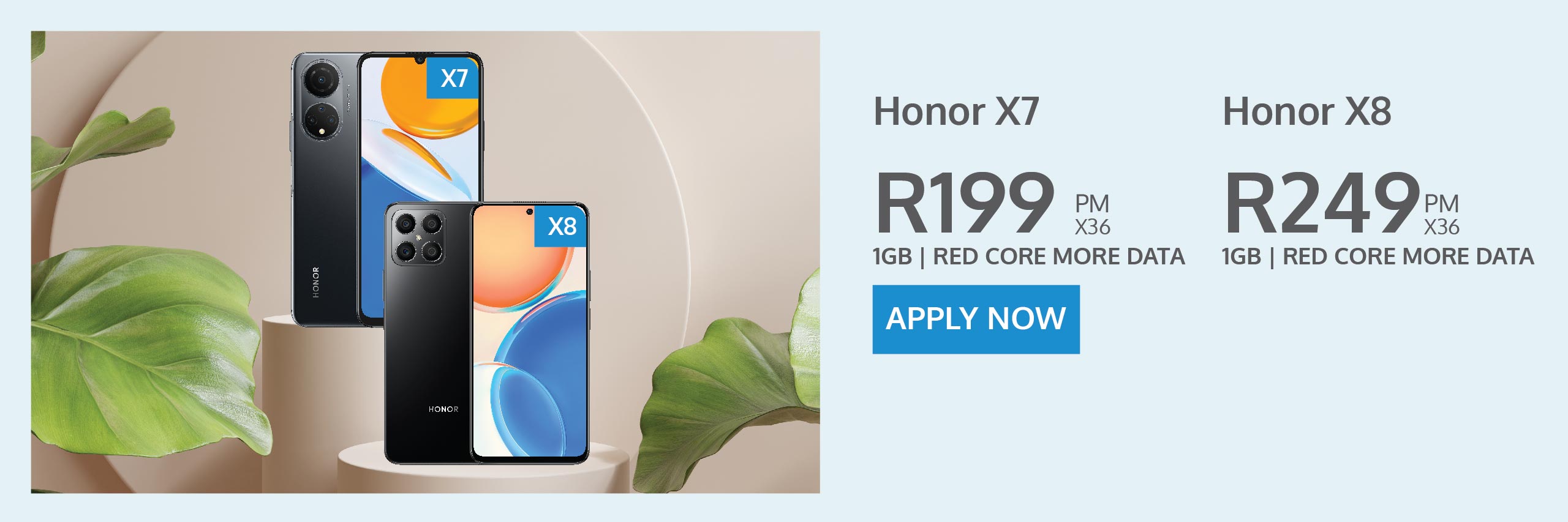 Honor X7 and X8 contract deals