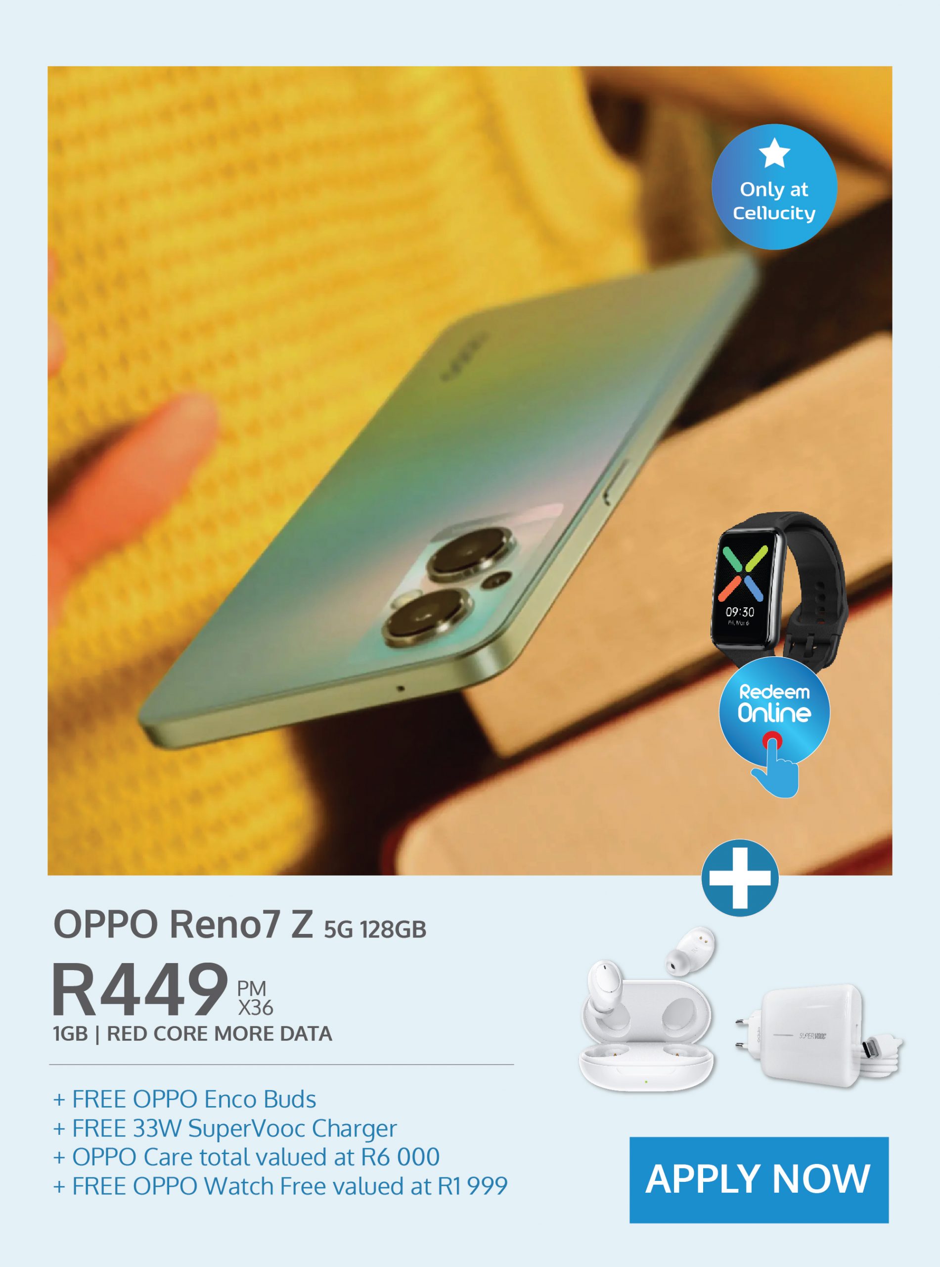 Oppo Reno 7z 5G contract deal