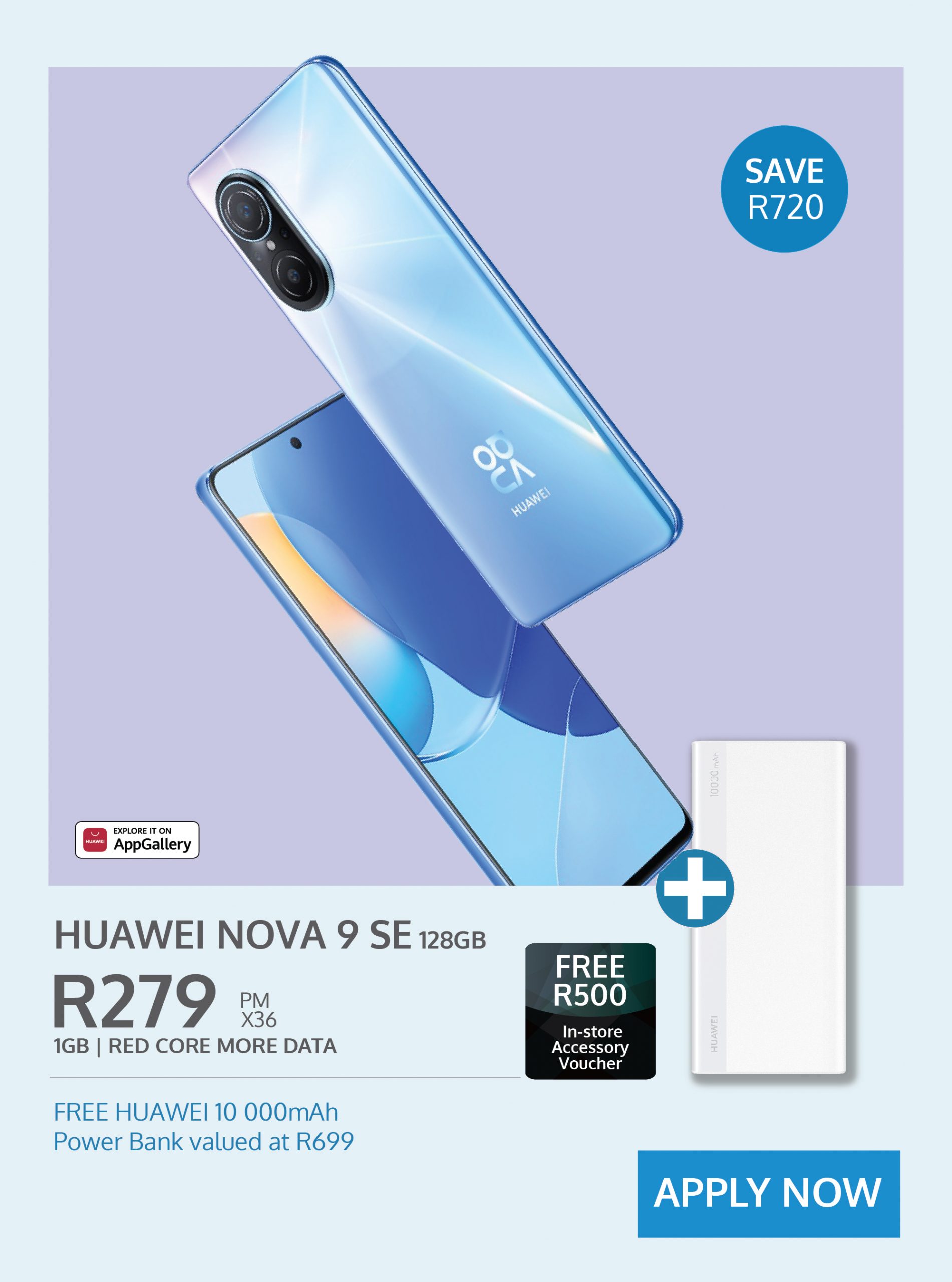 Huawei Nova 9 SE contract deal