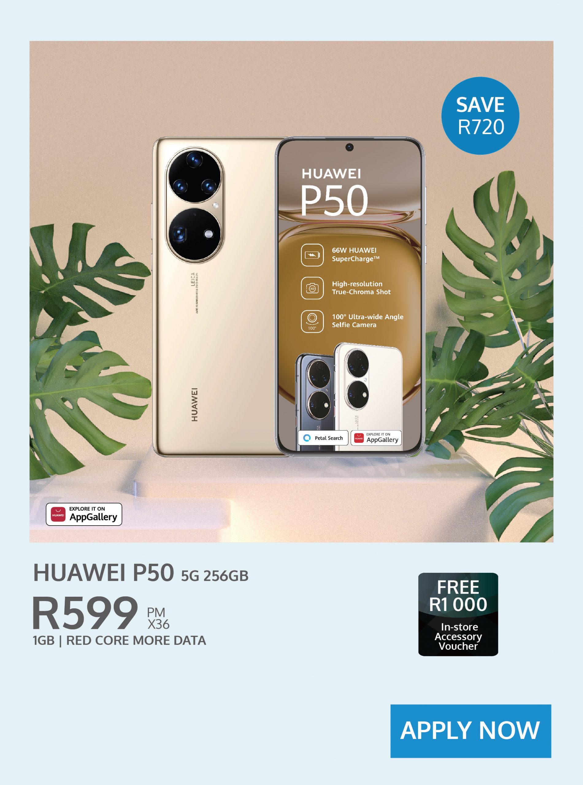 huawei P50 5G contract deal