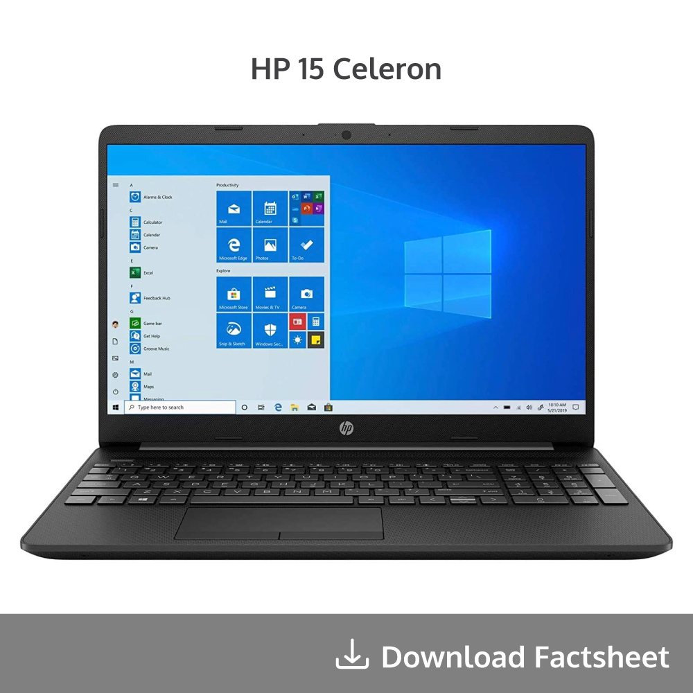 HP 15 Celeron laptop Specification